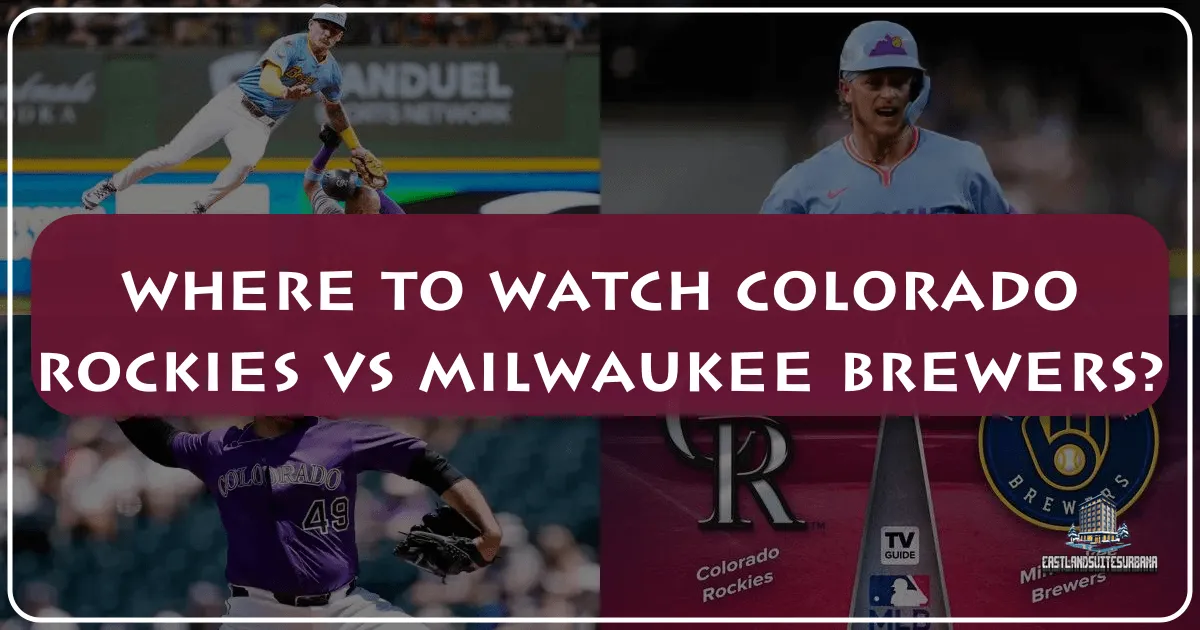 Where To Watch Colorado Rockies Vs Milwaukee Brewers?