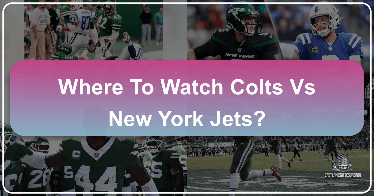 Where to Watch Colts vs New York Jets
