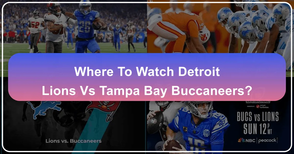 Where to Watch the Detroit Lions vs. Tampa Bay Buccaneers: Ultimate Travel & Accommodation Guide