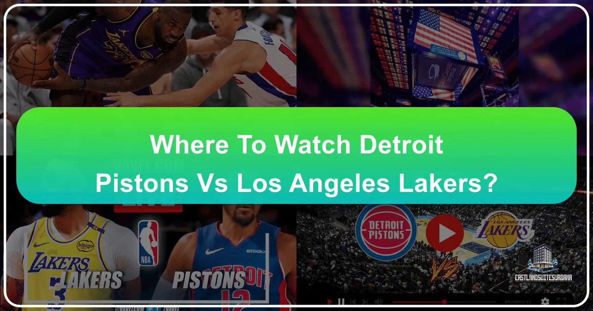 where to watch detroit pistons vs lakers