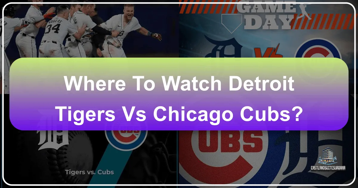 Where To Watch Detroit Tigers Vs Chicago Cubs?
