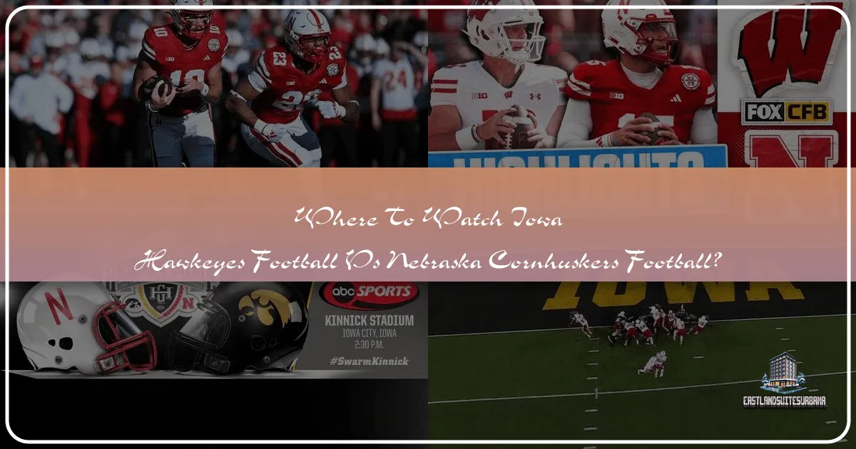 Where to Watch Iowa Hawkeyes Football vs Nebraska Cornhuskers Football
