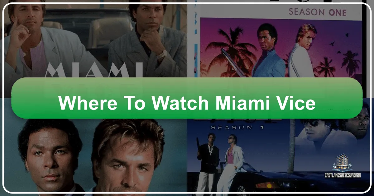 Where To Watch Miami Vice