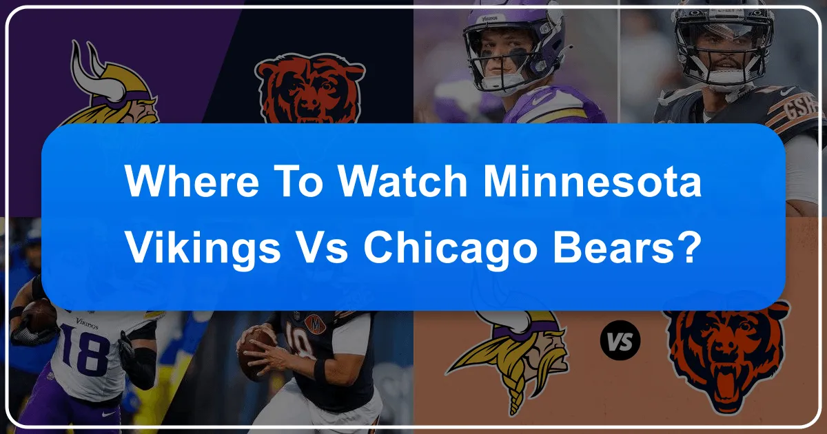 Where to Watch Minnesota Vikings vs Chicago Bears: A Traveler's Guide to Game Day