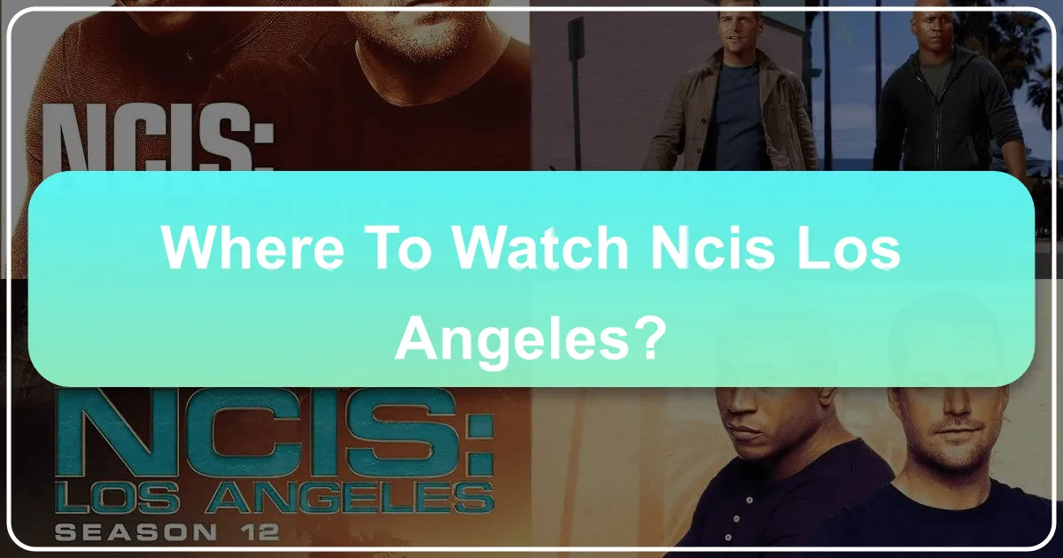 Where to Watch NCIS: Los Angeles