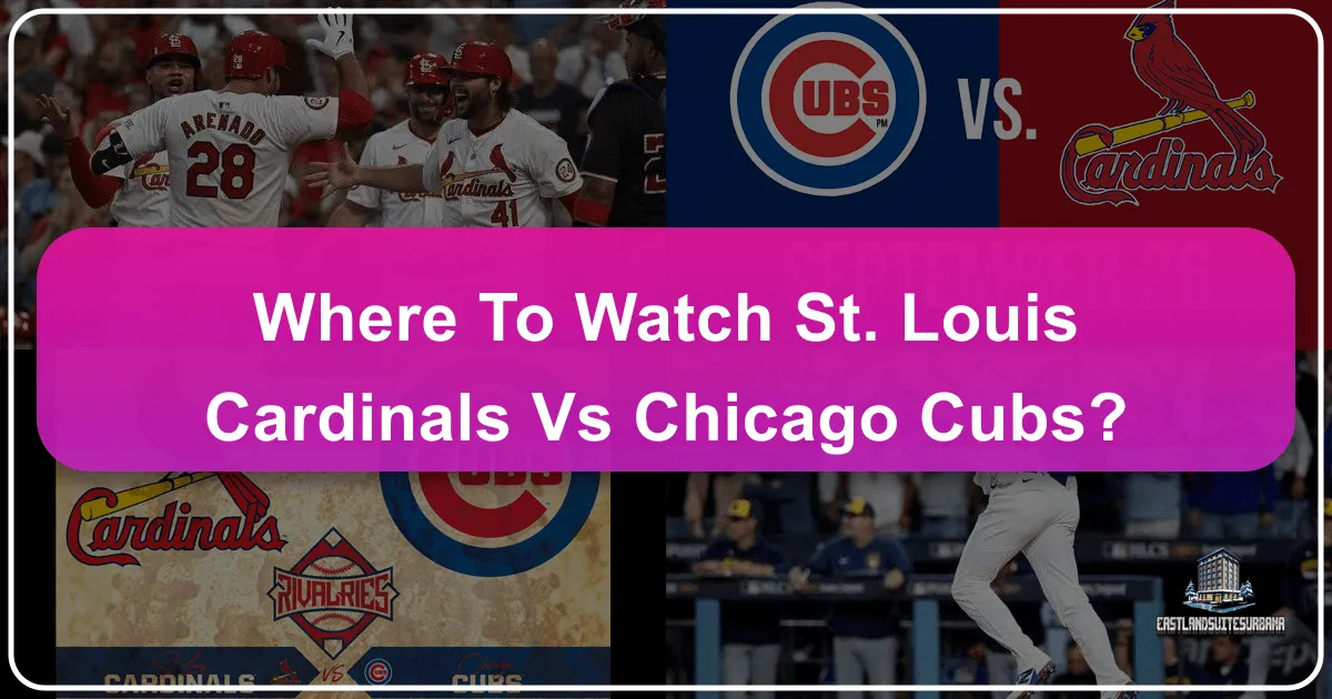 Where to Watch St. Louis Cardinals vs. Chicago Cubs: A Comprehensive Travel and Viewing Guide