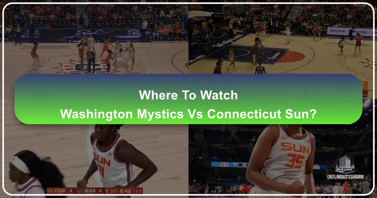 Where to Watch Washington Mystics vs Connecticut Sun