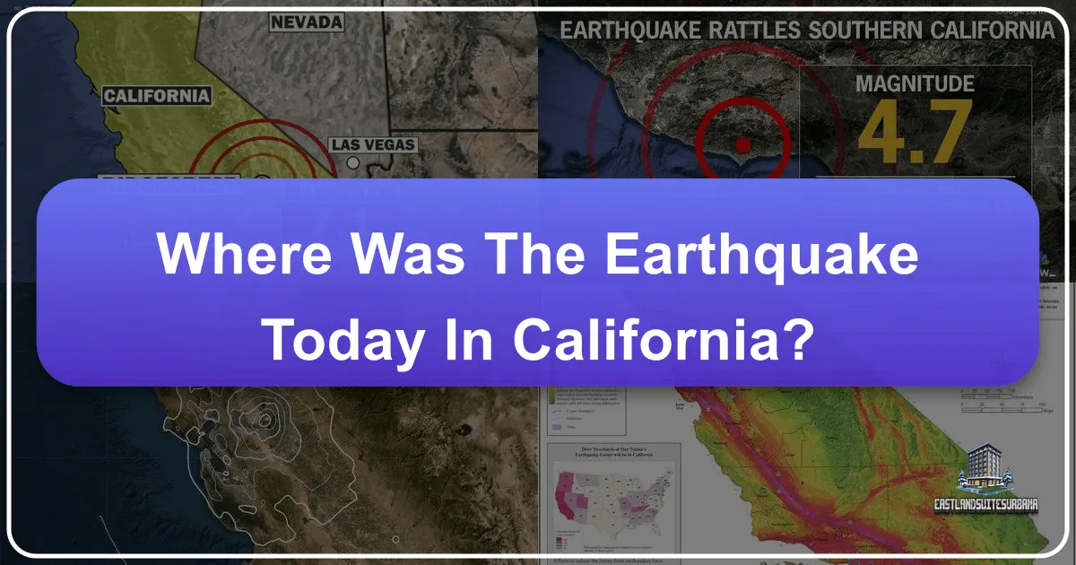 Where Was The Earthquake Today In California?