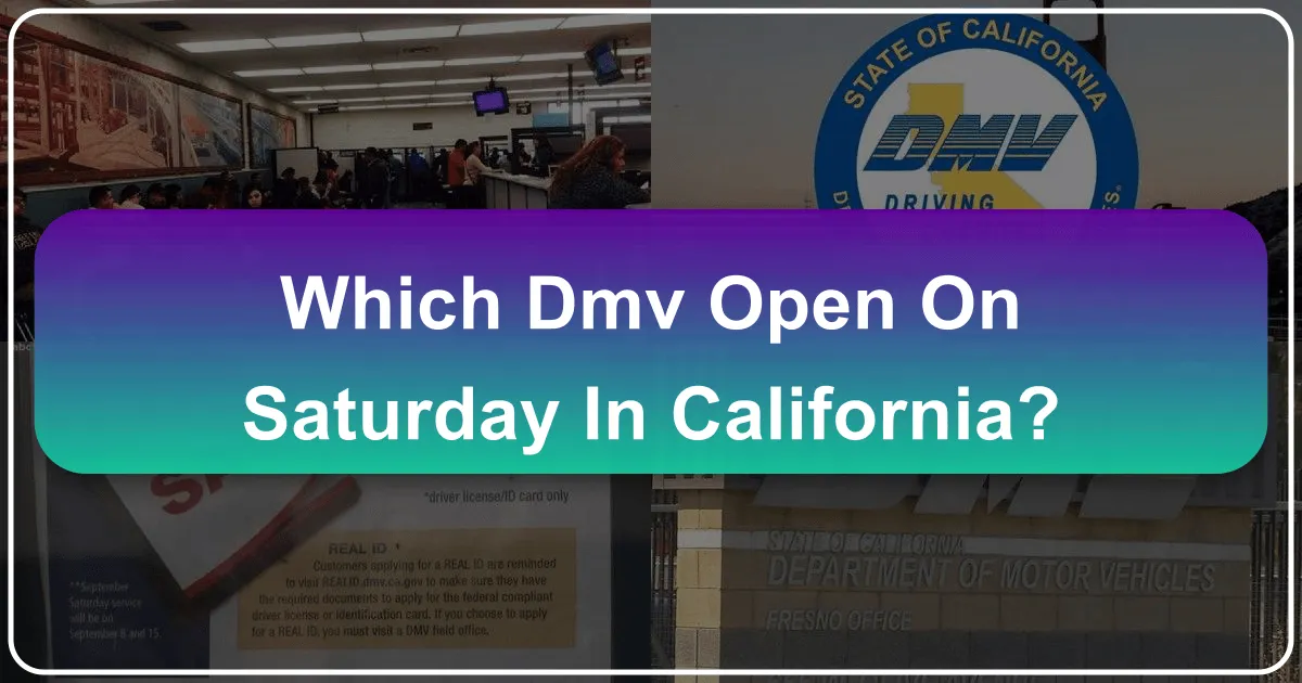 Which DMV Open on Saturday in California: A Traveler's Guide to Navigating Essential Services in the Golden State