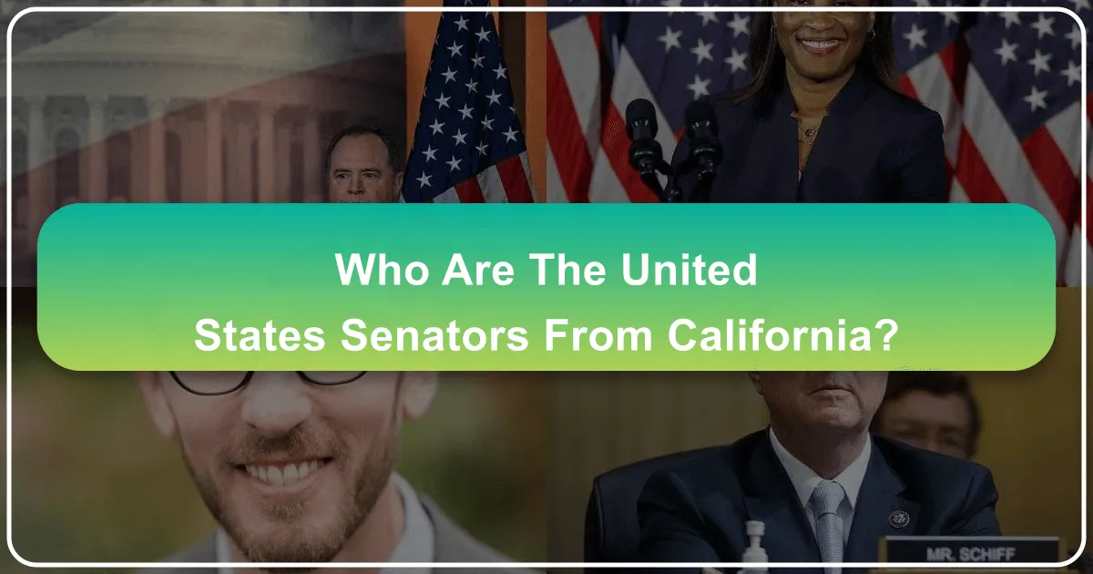 Who Are the United States Senators from California?