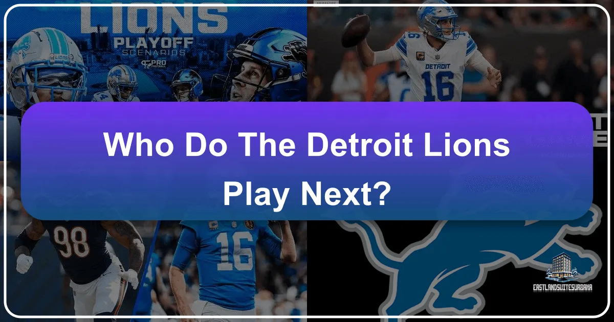 Who Do The Detroit Lions Play Next?