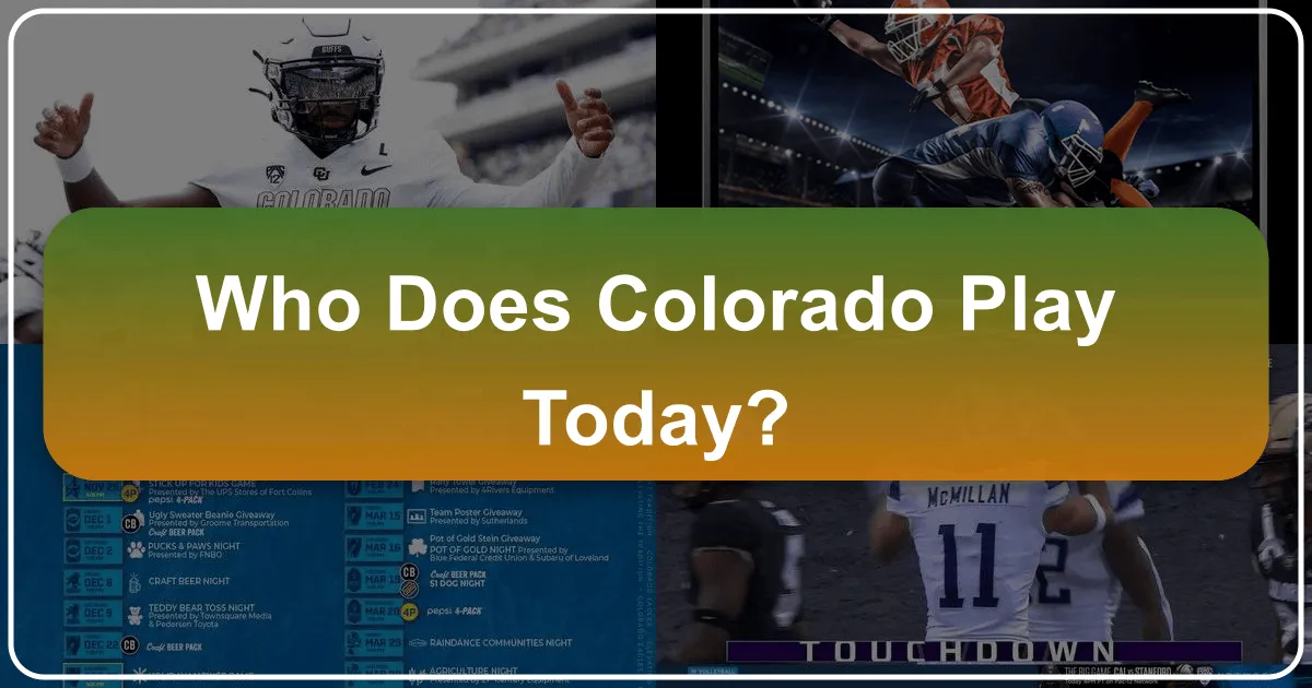 who does colorado play today