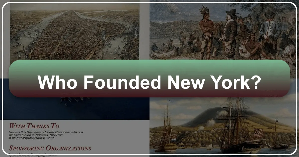 Who Founded New York