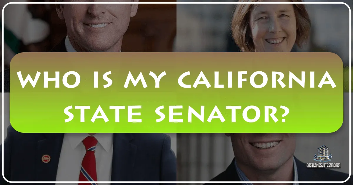 Who is My California State Senator?