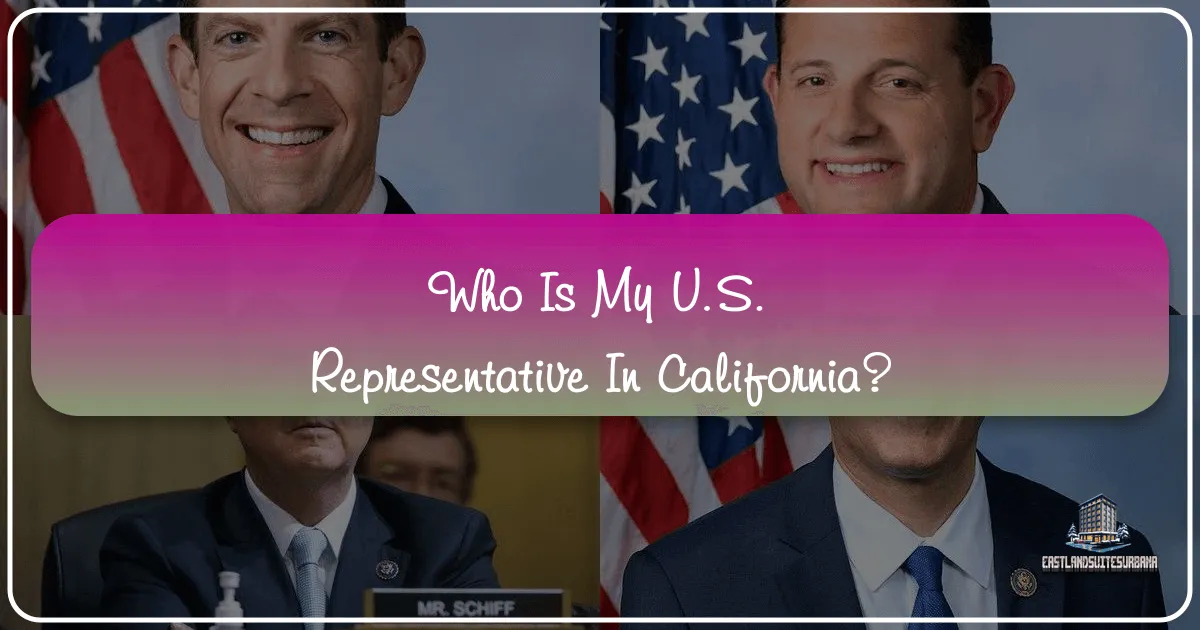 Who Is My Us Representative In California?