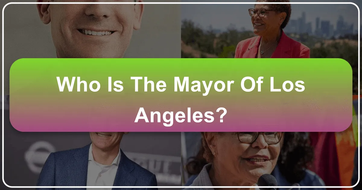 Who is the Mayor of Los Angeles?