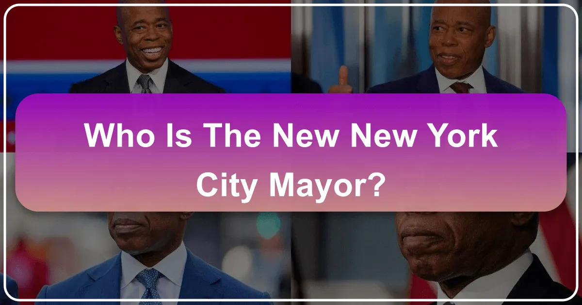 Who is the New New York City Mayor?