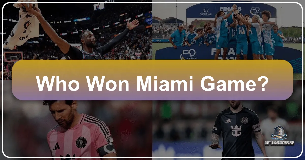 Who Won Miami Game?