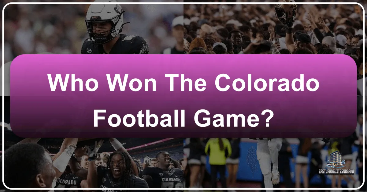 Who Won The Colorado Football Game?