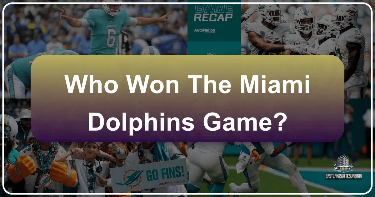 Who Won The Miami Dolphins Game?