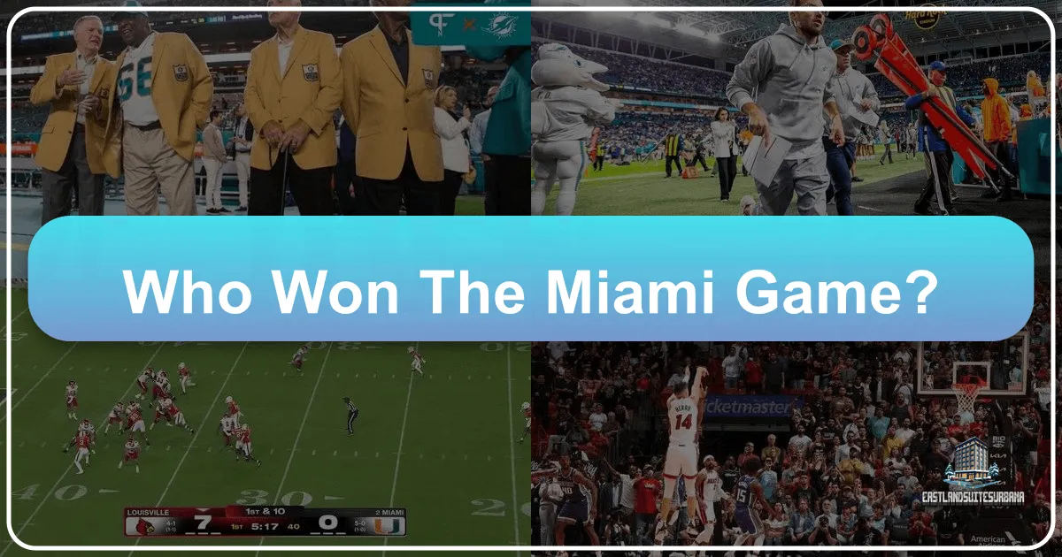 Who Won The Miami Game?