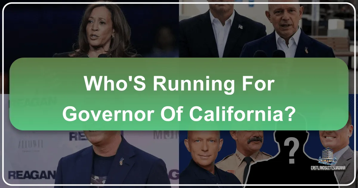 Who's Running For Governor Of California?