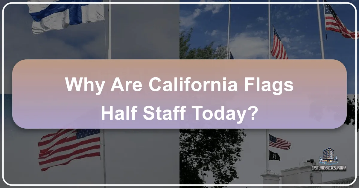 why are california flags half staff today