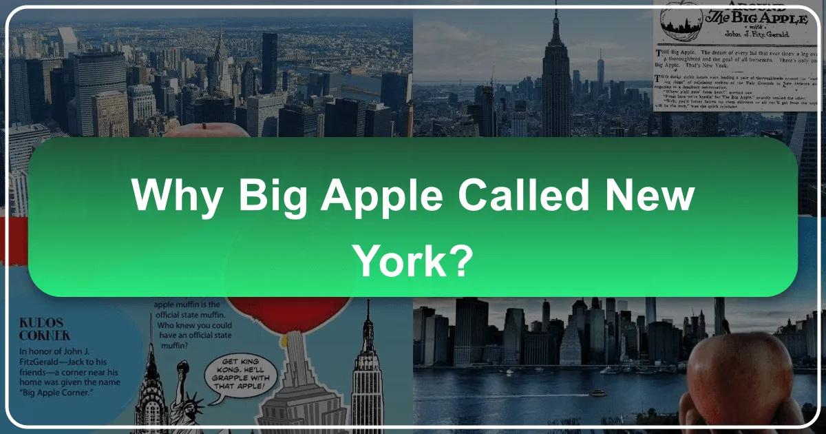 Why Big Apple Called New York