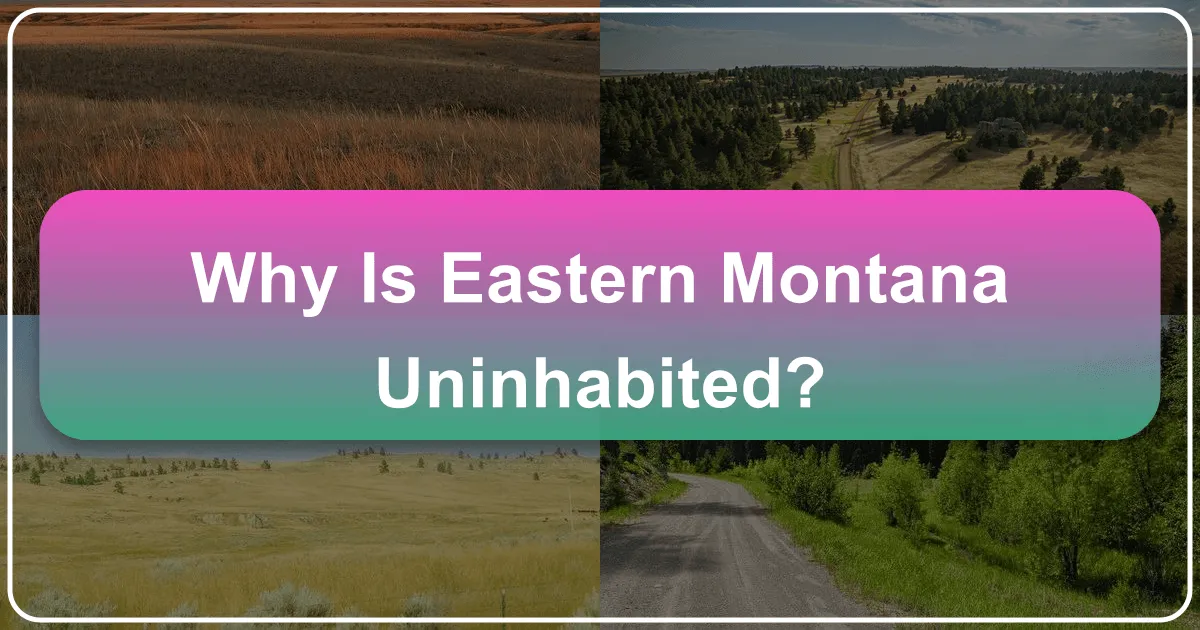 Why is Eastern Montana Uninhabited?