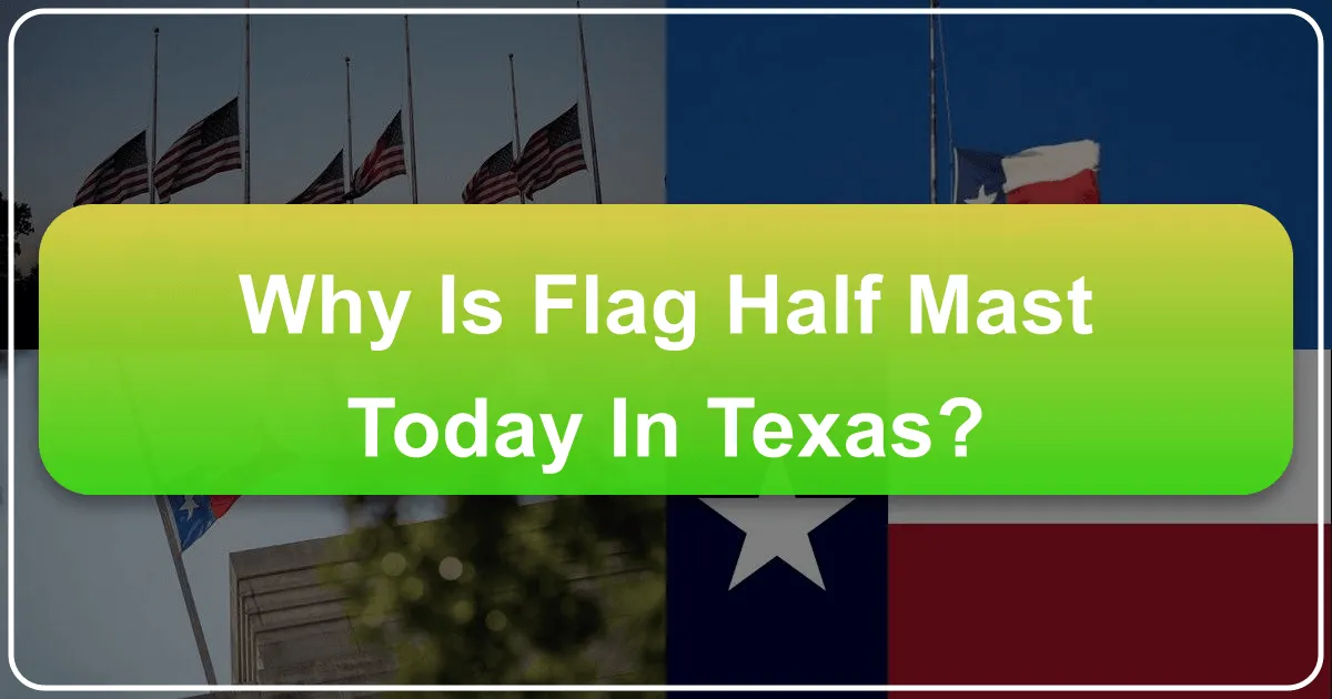 why is flag half mast today in texas