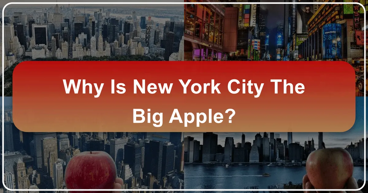 Why Is New York City The Big Apple?