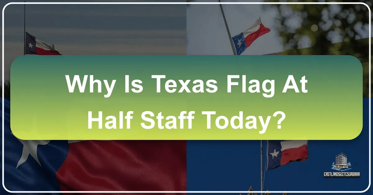 Why the Texas Flag Flies at Half-Staff Today: A State United in Mourning and Remembrance