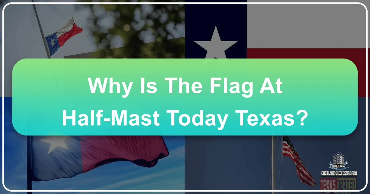 Why is the Flag at Half-Mast Today Texas?