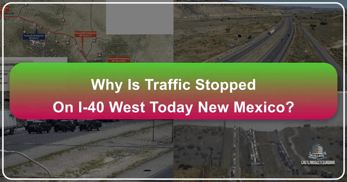 Why is Traffic Stopped on I-40 West Today New Mexico?